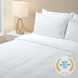 Princess Luxury Bed with Best Cruise Ship Bed award from Cruise Critic