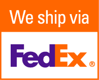 We ship via FedEx